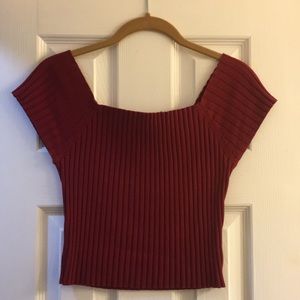 Knit Off the Shoulder Top